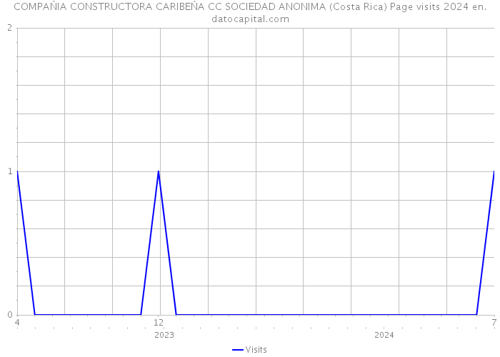 COMPAŃIA CONSTRUCTORA CARIBEŃA CC SOCIEDAD ANONIMA (Costa Rica) Page visits 2024 