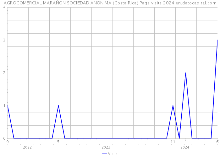 AGROCOMERCIAL MARAŃON SOCIEDAD ANONIMA (Costa Rica) Page visits 2024 