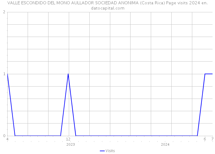 VALLE ESCONDIDO DEL MONO AULLADOR SOCIEDAD ANONIMA (Costa Rica) Page visits 2024 