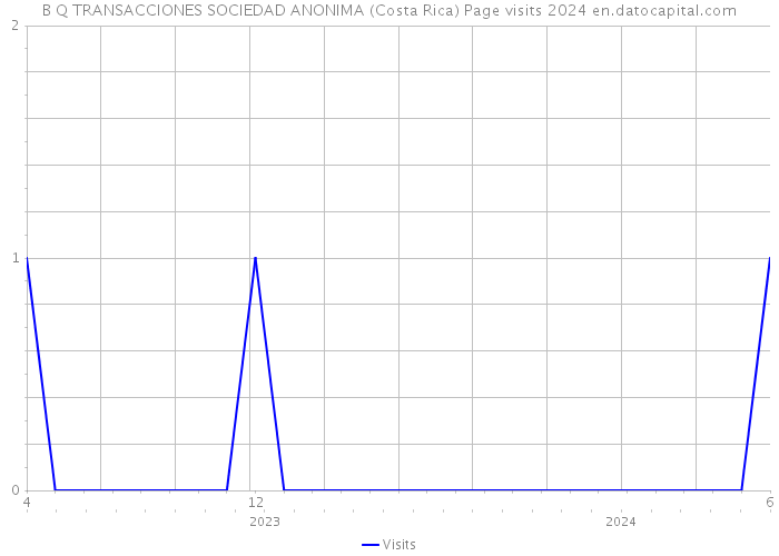 B Q TRANSACCIONES SOCIEDAD ANONIMA (Costa Rica) Page visits 2024 