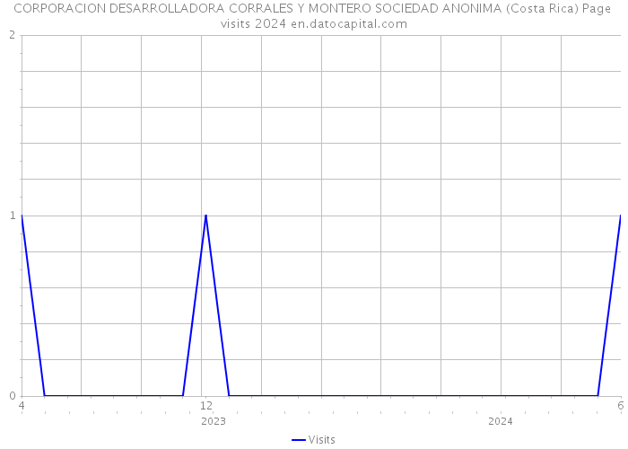 CORPORACION DESARROLLADORA CORRALES Y MONTERO SOCIEDAD ANONIMA (Costa Rica) Page visits 2024 
