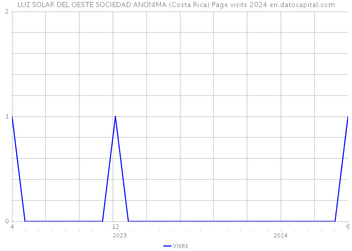 LUZ SOLAR DEL OESTE SOCIEDAD ANONIMA (Costa Rica) Page visits 2024 