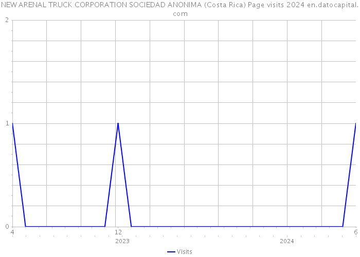 NEW ARENAL TRUCK CORPORATION SOCIEDAD ANONIMA (Costa Rica) Page visits 2024 