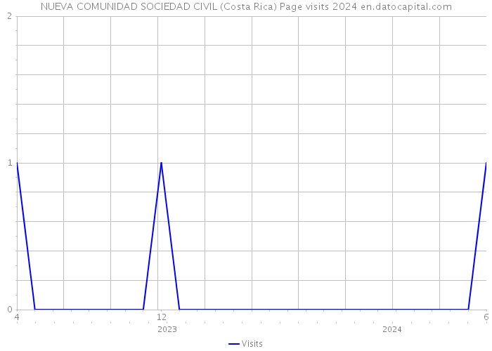 NUEVA COMUNIDAD SOCIEDAD CIVIL (Costa Rica) Page visits 2024 