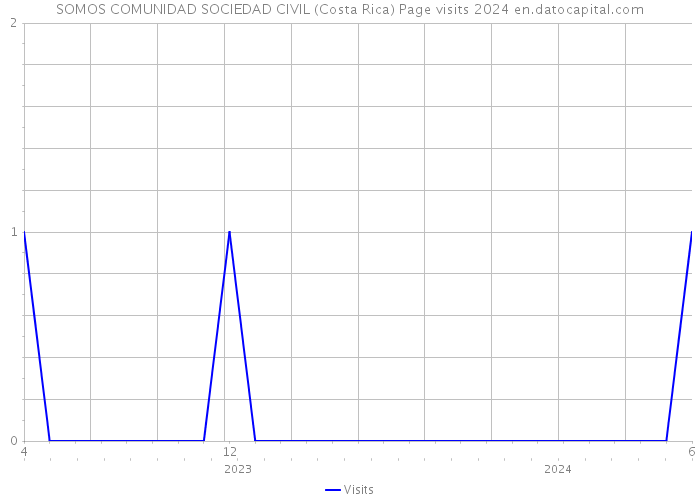 SOMOS COMUNIDAD SOCIEDAD CIVIL (Costa Rica) Page visits 2024 