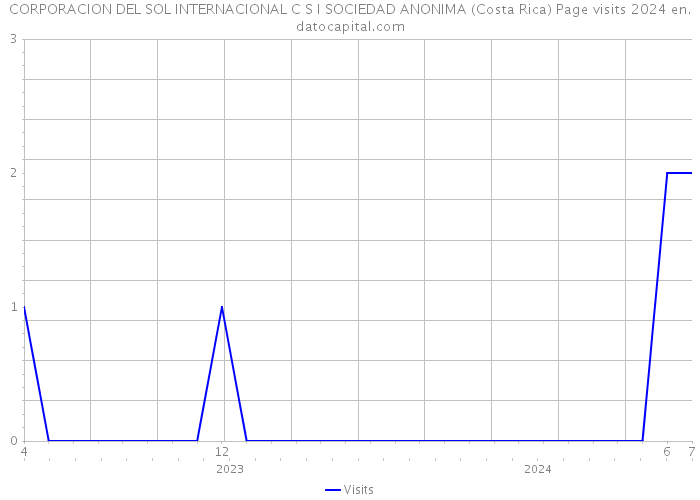 CORPORACION DEL SOL INTERNACIONAL C S I SOCIEDAD ANONIMA (Costa Rica) Page visits 2024 