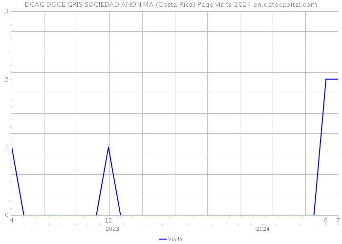 DCAG DOCE GRIS SOCIEDAD ANONIMA (Costa Rica) Page visits 2024 