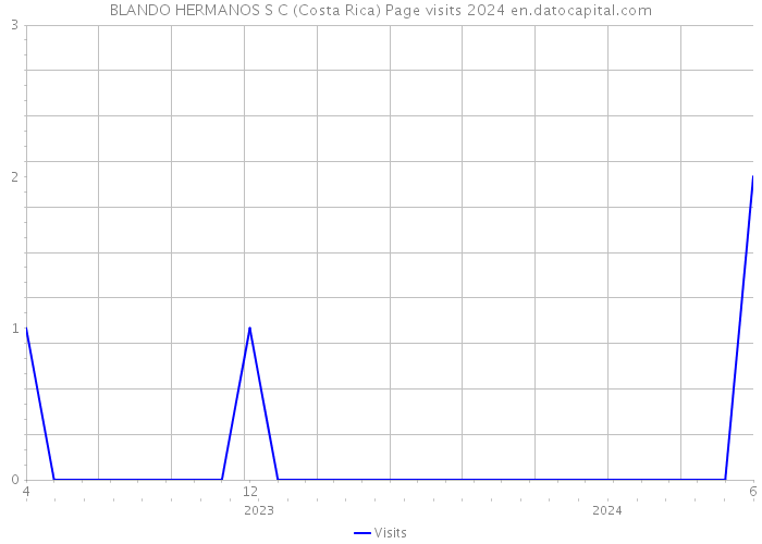 BLANDO HERMANOS S C (Costa Rica) Page visits 2024 