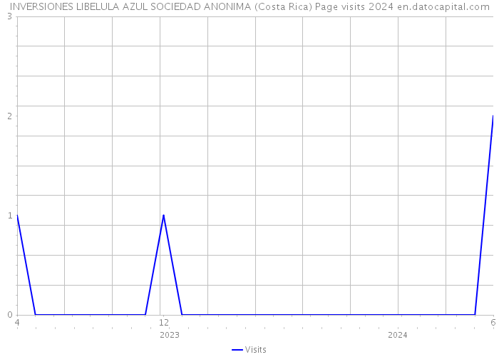 INVERSIONES LIBELULA AZUL SOCIEDAD ANONIMA (Costa Rica) Page visits 2024 