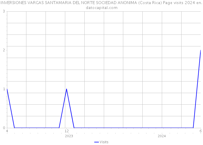 INVERSIONES VARGAS SANTAMARIA DEL NORTE SOCIEDAD ANONIMA (Costa Rica) Page visits 2024 