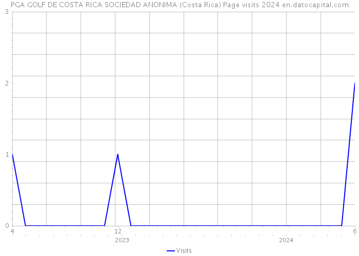 PGA GOLF DE COSTA RICA SOCIEDAD ANONIMA (Costa Rica) Page visits 2024 