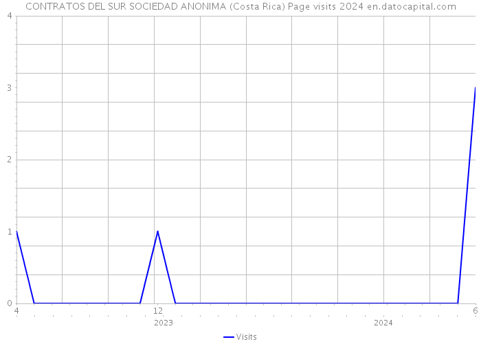 CONTRATOS DEL SUR SOCIEDAD ANONIMA (Costa Rica) Page visits 2024 