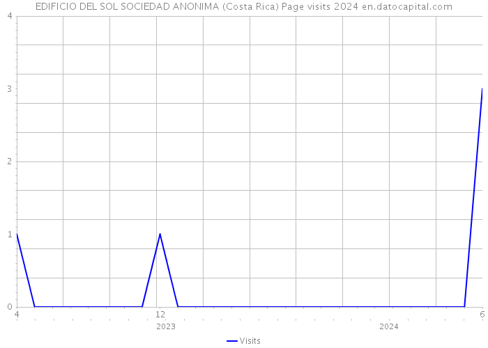 EDIFICIO DEL SOL SOCIEDAD ANONIMA (Costa Rica) Page visits 2024 