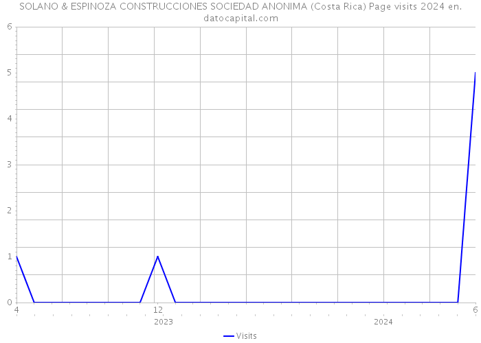 SOLANO & ESPINOZA CONSTRUCCIONES SOCIEDAD ANONIMA (Costa Rica) Page visits 2024 