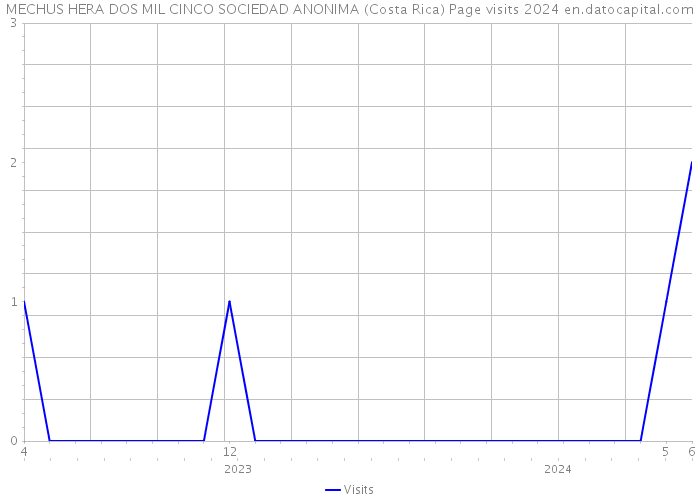 MECHUS HERA DOS MIL CINCO SOCIEDAD ANONIMA (Costa Rica) Page visits 2024 