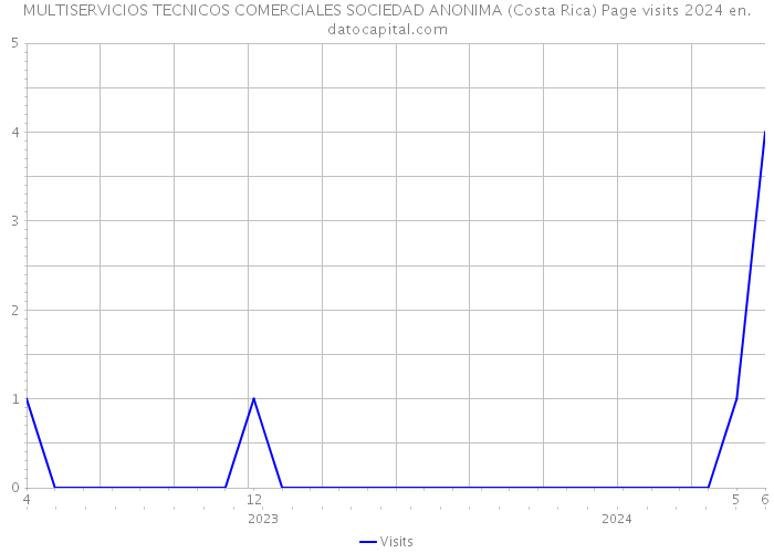 MULTISERVICIOS TECNICOS COMERCIALES SOCIEDAD ANONIMA (Costa Rica) Page visits 2024 