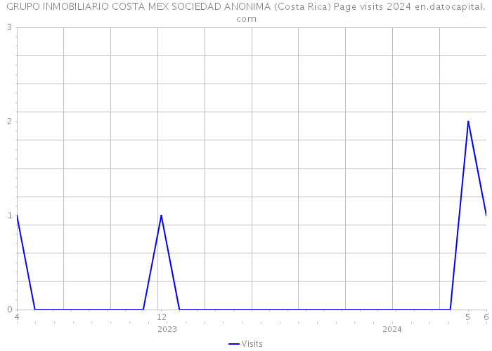 GRUPO INMOBILIARIO COSTA MEX SOCIEDAD ANONIMA (Costa Rica) Page visits 2024 