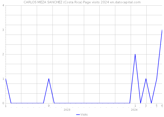 CARLOS MEZA SANCHEZ (Costa Rica) Page visits 2024 
