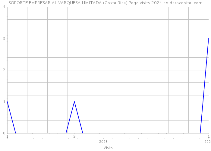 SOPORTE EMPRESARIAL VARQUESA LIMITADA (Costa Rica) Page visits 2024 