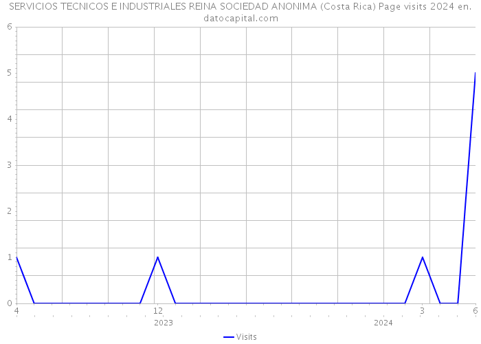 SERVICIOS TECNICOS E INDUSTRIALES REINA SOCIEDAD ANONIMA (Costa Rica) Page visits 2024 