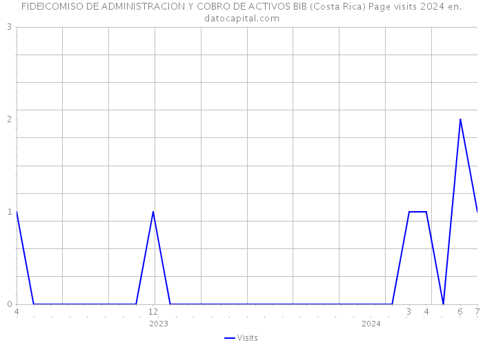 FIDEICOMISO DE ADMINISTRACION Y COBRO DE ACTIVOS BIB (Costa Rica) Page visits 2024 
