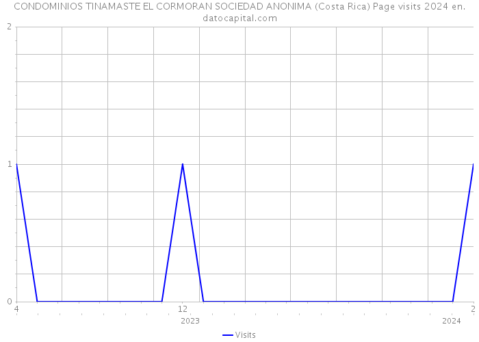 CONDOMINIOS TINAMASTE EL CORMORAN SOCIEDAD ANONIMA (Costa Rica) Page visits 2024 