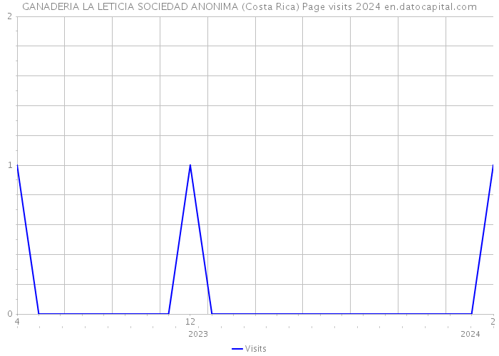 GANADERIA LA LETICIA SOCIEDAD ANONIMA (Costa Rica) Page visits 2024 