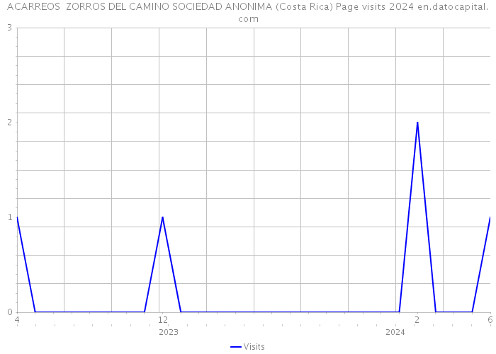 ACARREOS ZORROS DEL CAMINO SOCIEDAD ANONIMA (Costa Rica) Page visits 2024 