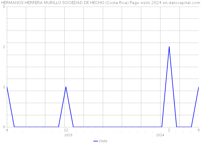 HERMANOS HERRERA MURILLO SOCIEDAD DE HECHO (Costa Rica) Page visits 2024 