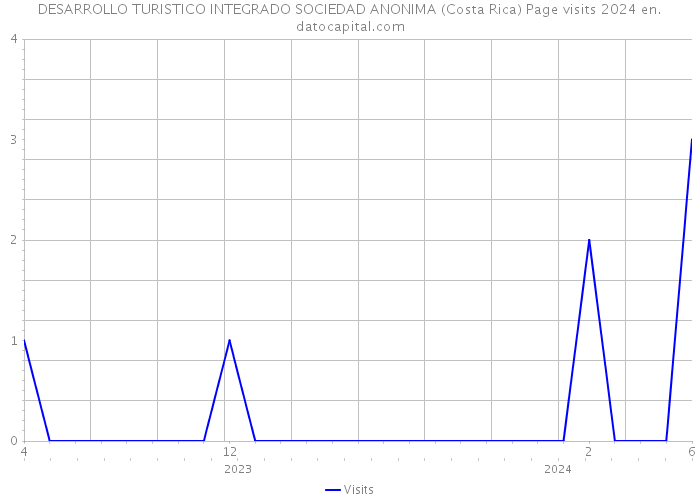 DESARROLLO TURISTICO INTEGRADO SOCIEDAD ANONIMA (Costa Rica) Page visits 2024 