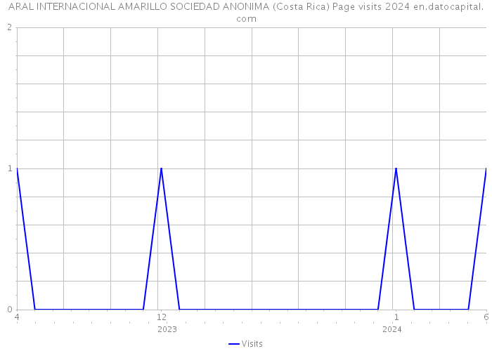 ARAL INTERNACIONAL AMARILLO SOCIEDAD ANONIMA (Costa Rica) Page visits 2024 