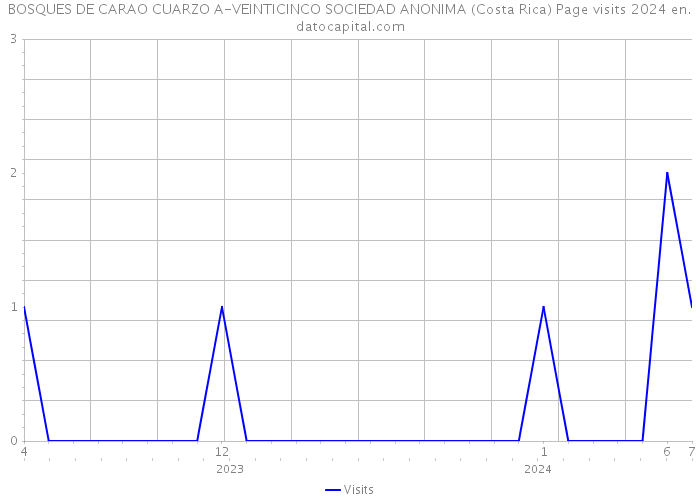BOSQUES DE CARAO CUARZO A-VEINTICINCO SOCIEDAD ANONIMA (Costa Rica) Page visits 2024 