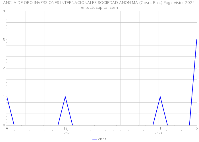 ANCLA DE ORO INVERSIONES INTERNACIONALES SOCIEDAD ANONIMA (Costa Rica) Page visits 2024 