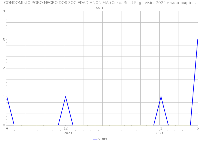 CONDOMINIO PORO NEGRO DOS SOCIEDAD ANONIMA (Costa Rica) Page visits 2024 