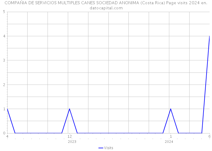 COMPAŃIA DE SERVICIOS MULTIPLES CANES SOCIEDAD ANONIMA (Costa Rica) Page visits 2024 