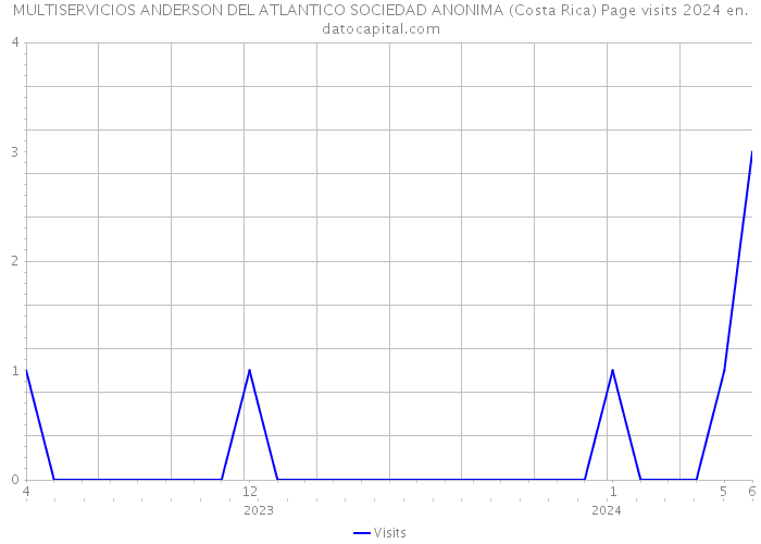MULTISERVICIOS ANDERSON DEL ATLANTICO SOCIEDAD ANONIMA (Costa Rica) Page visits 2024 