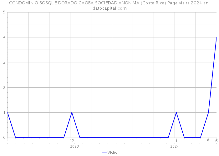 CONDOMINIO BOSQUE DORADO CAOBA SOCIEDAD ANONIMA (Costa Rica) Page visits 2024 