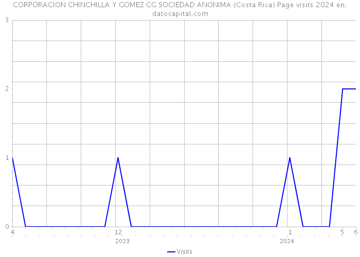 CORPORACION CHINCHILLA Y GOMEZ CG SOCIEDAD ANONIMA (Costa Rica) Page visits 2024 