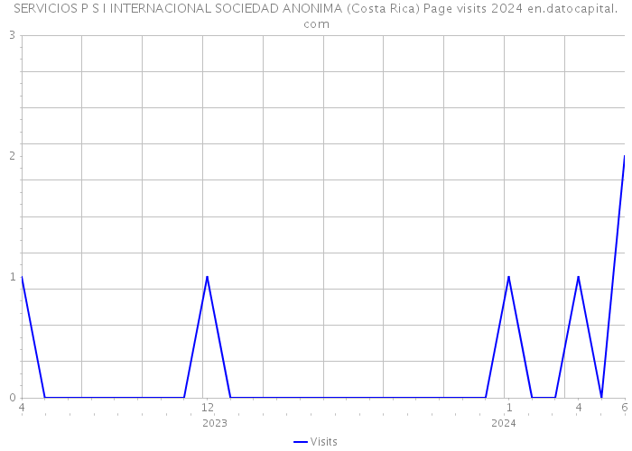 SERVICIOS P S I INTERNACIONAL SOCIEDAD ANONIMA (Costa Rica) Page visits 2024 