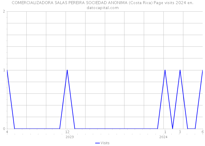 COMERCIALIZADORA SALAS PEREIRA SOCIEDAD ANONIMA (Costa Rica) Page visits 2024 