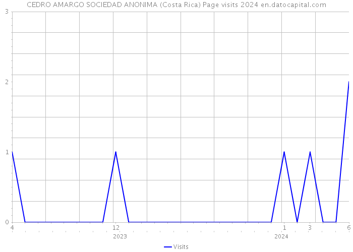 CEDRO AMARGO SOCIEDAD ANONIMA (Costa Rica) Page visits 2024 