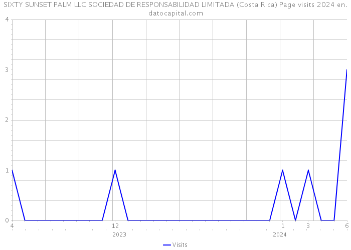 SIXTY SUNSET PALM LLC SOCIEDAD DE RESPONSABILIDAD LIMITADA (Costa Rica) Page visits 2024 