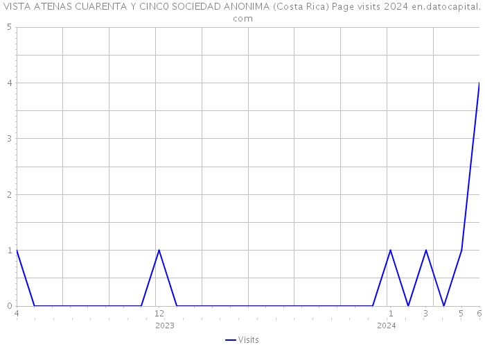 VISTA ATENAS CUARENTA Y CINC0 SOCIEDAD ANONIMA (Costa Rica) Page visits 2024 
