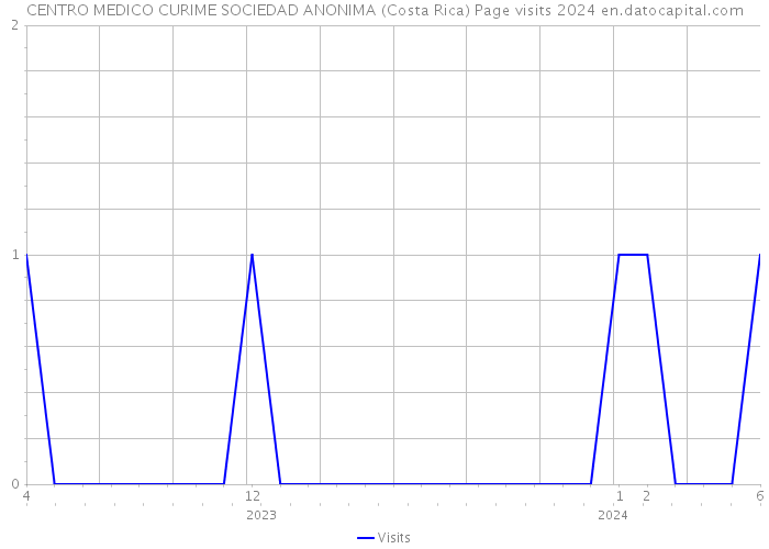 CENTRO MEDICO CURIME SOCIEDAD ANONIMA (Costa Rica) Page visits 2024 