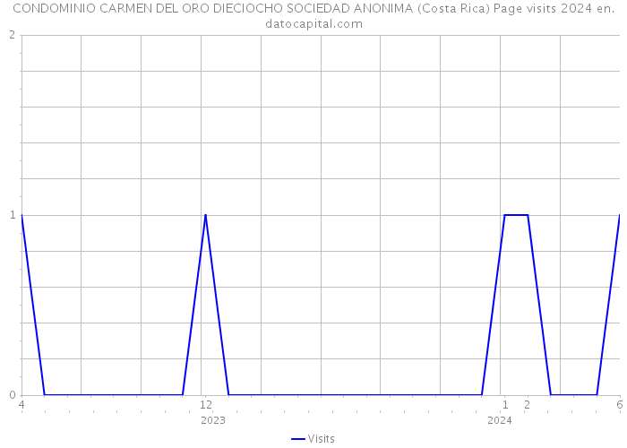 CONDOMINIO CARMEN DEL ORO DIECIOCHO SOCIEDAD ANONIMA (Costa Rica) Page visits 2024 