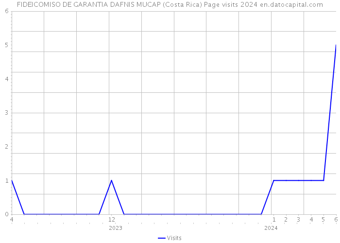 FIDEICOMISO DE GARANTIA DAFNIS MUCAP (Costa Rica) Page visits 2024 