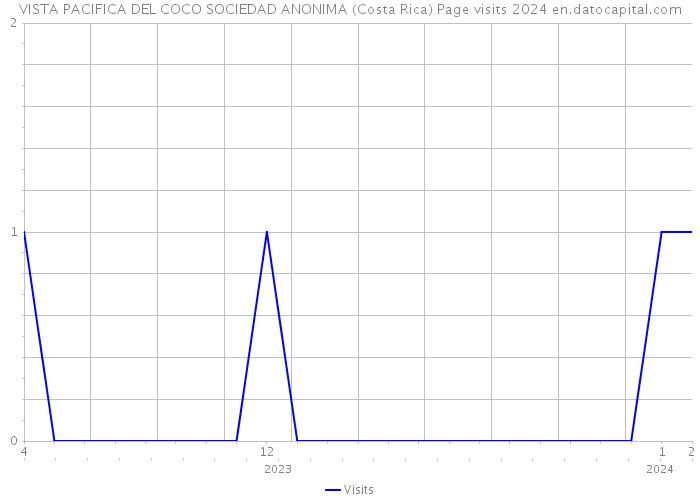 VISTA PACIFICA DEL COCO SOCIEDAD ANONIMA (Costa Rica) Page visits 2024 