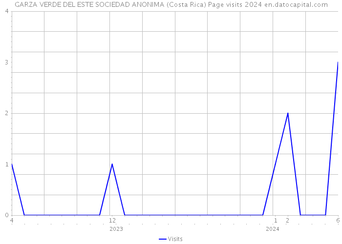 GARZA VERDE DEL ESTE SOCIEDAD ANONIMA (Costa Rica) Page visits 2024 
