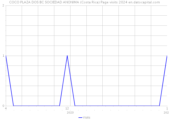 COCO PLAZA DOS BC SOCIEDAD ANONIMA (Costa Rica) Page visits 2024 