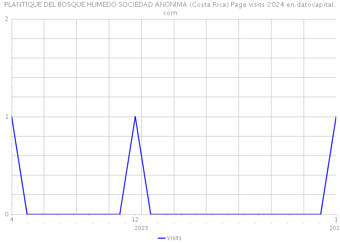 PLANTIQUE DEL BOSQUE HUMEDO SOCIEDAD ANONIMA (Costa Rica) Page visits 2024 